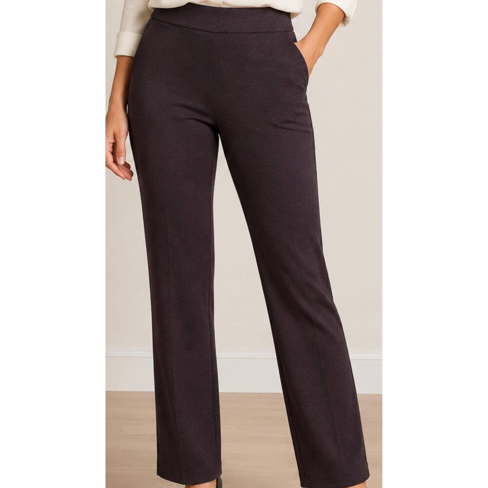 Company Ellen Tracy Espresso Pull-On Career Pants Women’s Medium Stretch
